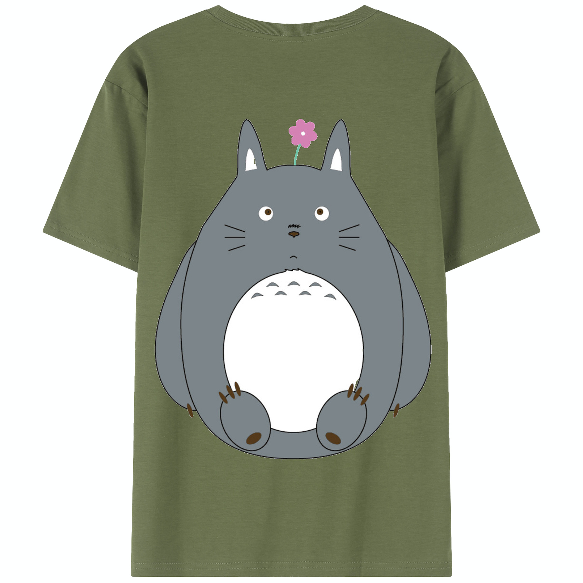 （画像用） となりのトトロ 草壁メイ 草壁サツキ My Neighbor Totoro Satsuki Kusakabe Mei Kusakabe 綿100％半袖Tシャツ（背面プリント）
